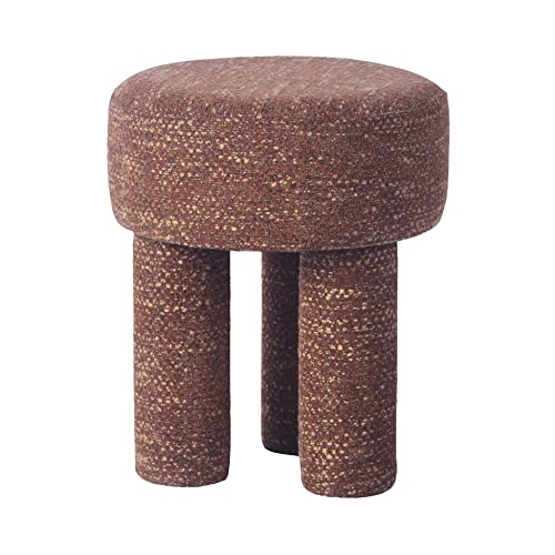 Tov Furniture Claire Sedona Brown Knubby Stool by TOV Furniture - Used condition - Image 4