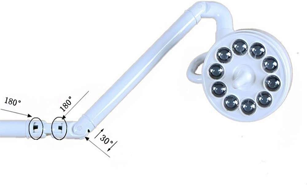 Lampada per Visita Medica Lampada per Visita Medica a LED da soffitto da 30 W Lampada Senza Ombre, sensore/Interruttore a levetta Luce per Visita chirurgica Regolabile, per Servizi Ambulator