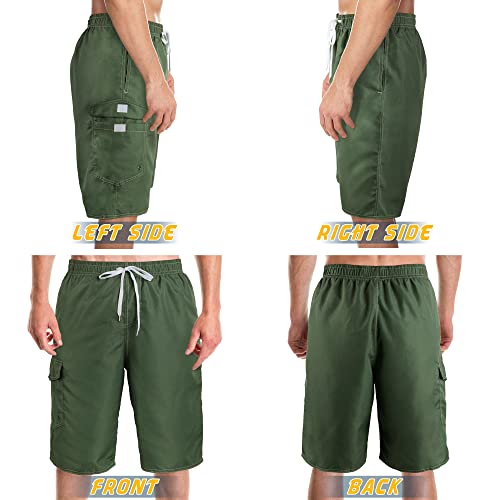 Image of Mens Swimming Trunks Swim Trunks Quick Dry Swim Shorts with Mesh Lining Funny Swimwear Bathing Suits
