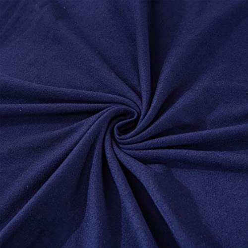 Leonebebe Armless Accent Slipper Chair Covers, Stretch Living Room Slipper Chair Slipcover Spandex Jacquard Fabric Removable Washable Non-Slip Chair Cover For Home Hotel Bedroom (Dark Navy) #TOP7
