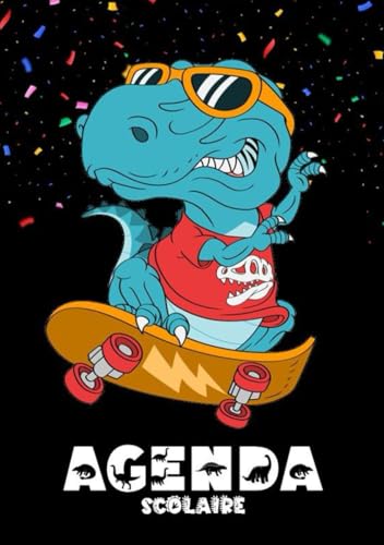Agenda: Dinosaure 2025 2026 | Planificateur scolaire journalier | Un jour par page | Francais
