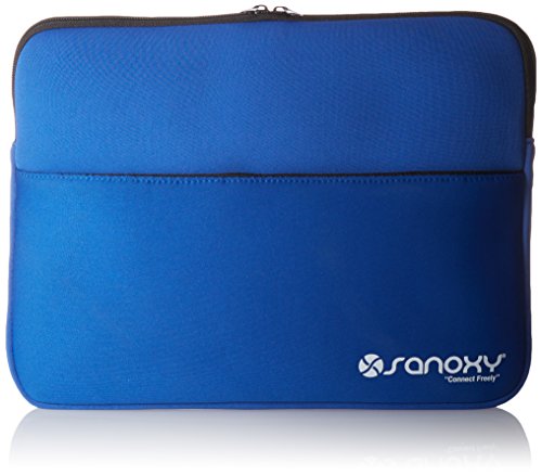 SANOXY Manchon en néoprène Souple avec Poche à Fermeture éclair pour Macbook/ultrabook / HP/Acer / Dell/ASUS / Samsung Ordinateurs Portables 13 Pouces 13.3 Pouces Bleu Cover