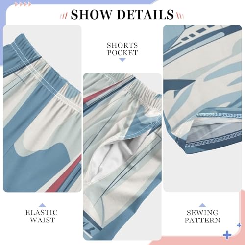 ZZXXB Lighthouse Sailboat Cloud Boys Long Pants Soft Trousers Elastic Waist Kids Lounge Bottoms with Pockets S-XL4