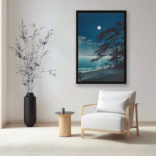Impression sur toile lune de Kawase Hasui 50x76 cm - 6