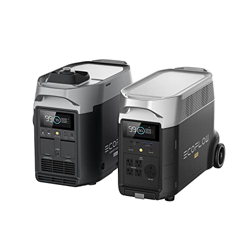 Image of EF ECOFLOW Power Station 3600Wh /3600W DELTA Pro&1800W Dual Fuel Inverter Generator, Backup Generator for Whole Home Use, RV High-Power Appliances, Emergency, Blackout