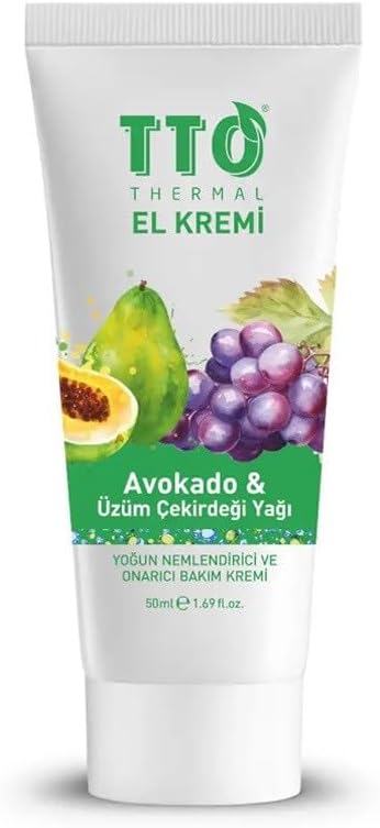 TTO Thermal El Kremi Avokado Ve Üzüm Çekirdeği Yağı 50 Ml