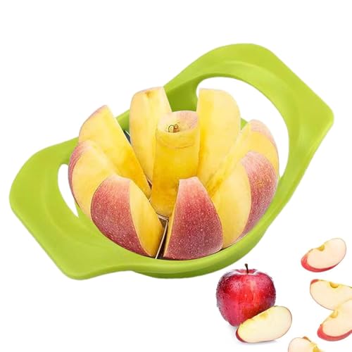 Affettatrice Frutta In Acciaio Inox - Affettatrice Frutta Divisore | Taglierina Frutta Manuale Da Cucina | Frutta Taglierina Con Manico Ergonomico Per Tagliare Frutta Del Drago, Arancio, Ananas