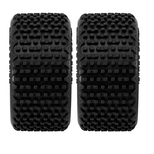 WONFAST 4PCS Pre-Mounted Pin Buggy Rubber Tires and Wheel Rims Set 7mm Hex for 1/28 Losi Micro-T WL244016 RC Car Upgrades Parts (Purple)