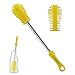 Produktbild Flaschenreiniger, Flaschenbürste Silikon Pinsel mit Langen Griff 36.5cm zum Reinigen von Flaschen, Glastassen,Thermoskannen(Gelb)