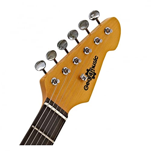 Gear4music LA Legacy Road Worn Guitare électrique – Lagoon Blue - Les Beatles, Paul McCartney, John Lennon, RIngo Starr, George Harrison Gear4music LA Legacy Road Worn Guitare électrique - Lagoon Blue – Image 6