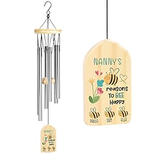 Personalized Wind Chimes - Customized Gifts for Grandma, Grandparents' Day, Xmas Personalized Wind Chimes Customized Gifts for Grandma Grandparents Day Xmas