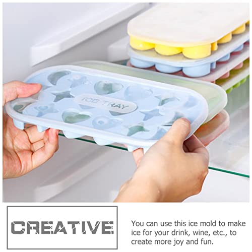Molde para cubitos de hielo de silicona 2 piezas miniatura 4