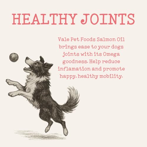 Vale Pet Foods Scottish Salmon Oil for Dogs & Cats UK - Omega 3 6 9 Supplement Dog Food Topper for Joints Skin, Coat, Heart Health & Natural Coat - Natural Fish Oil for Dogs, Puppy, 500ml - Image 5