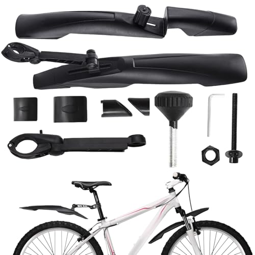 Mudguard im Sattel, Radschlammschutz in den Bergen - hinten vorne des Schlammschutzes für Straßenradfahren, Outdoor-Reitzubehör mit flexibler Schnellentriegelung für Pendo