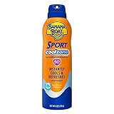 Banana Boat Sport Performance Cool Zone, Reef Friendly, Broad Spectrum Sunscreen Spray, SPF 50 SPF...
