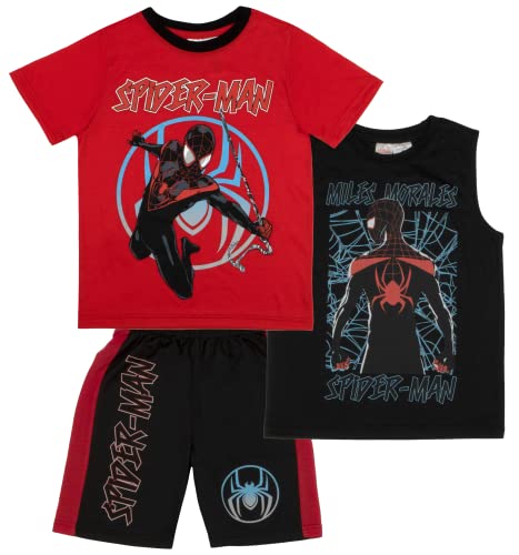 T-shirt et short en maille garçon Marvel Avengers et Black Panther