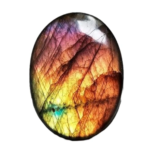 Labradorite naturelle 33x26x7mm cabochon ovale GH_NAT_03589 pour la création de bijoux