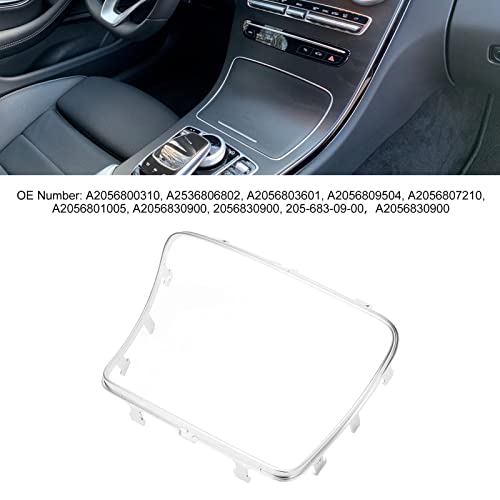 Acouto Console Cup Holder Panel with Electroplate Frame Decoration Cover Trim, for W205 C205 C Class 2015‑2021 for C253 X253 GLC 2016-2021 by Acouto - Image 4