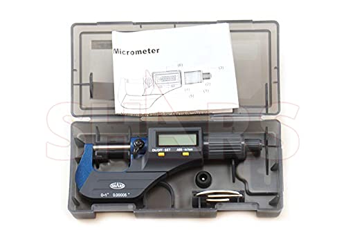 Shars 0-1"/0-25Mm Solid Metal Frame Electronic Outside Micrometer 303-2463 P] #TOP7