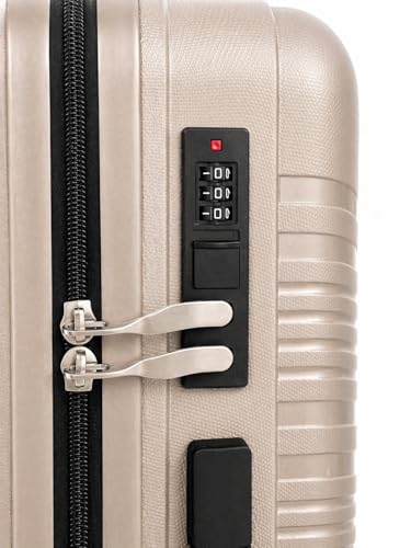 Image of VIP Aristocrat 3 Pc Set Cabin 55 cm (Small),65 cm (Medium),75 cm (Large) 8 Wheels Trolley,Hard Case Lightweight Bag & Combination Lock Suitcase with 3 Years International Warranty (Metallic Grey)