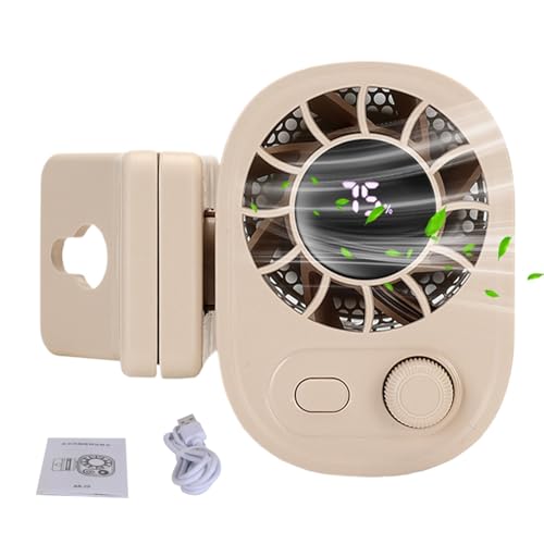 Ventilador de cintura portátil de 1800mAh para combatir el calor al viajar 2