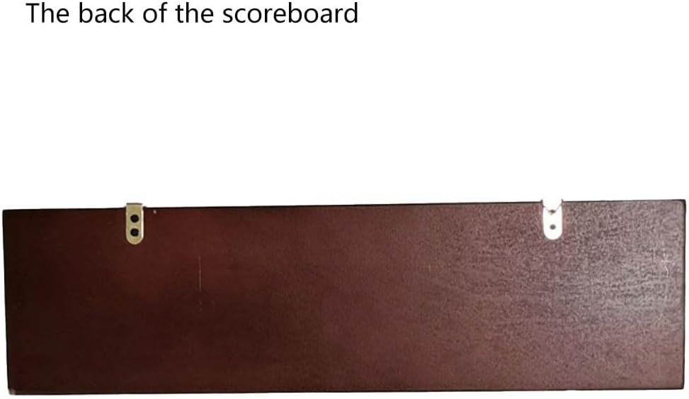 Billiard Game Scorer 2 Track Billiards Scoreboard Medium Density Fiberboard Manual Pool Table Scoring Board Snooker Counter Non Electronic Recorder(Yellowish-brown)