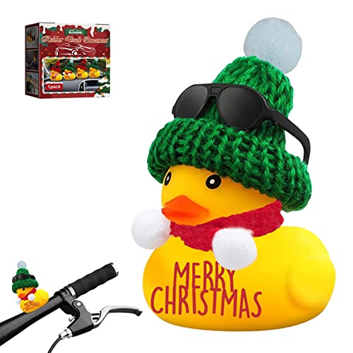 Pato de borracha do carro | Decoração de pato de carro de natal,Acessórios de ornamento de carro Dec