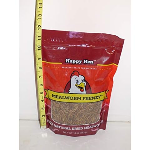 Zellajake Farm and Garden Happy Hen Treats 05L109 100% Natural 10 OZ Meal Worm Frenzy Chicken Treats Cover