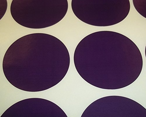 Audioprint Ltd. Pack of 500 Round Stock Control Colour Code Display Dots Stickers Sticky Labels Dark Purple 13mm