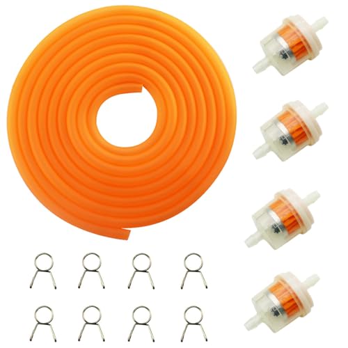 Image of PRO BAT 5 mm /0.2'' Gas Fuel Line Tube for ATV Dirt Bike Go Kart Moped Pocket Bike 10 ft / 118'' Orange
