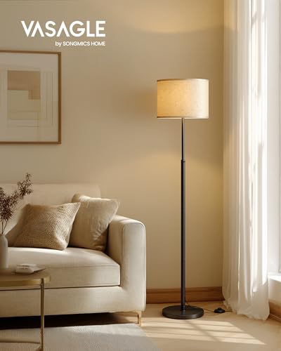 Lampadaire ajustable 140-170 cm E27 LED 3 tons VASAGLE