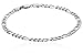 Men's Sterling Silver Italian 4.60 mm Solid Figaro Link Bracelet, 8.5"