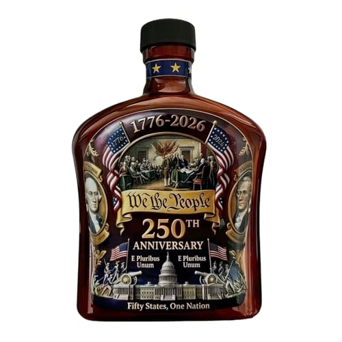 Bouteille de whisky commémorative de 350ml en verre ciselé pour bar chic - 2