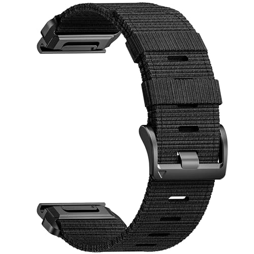 BANSO 26mm �i�C���� �N�C�b�N�t�B�b�g �E�H�b�`�o���h Garmin�p �����p�X�g���b�v Garmin Fenix 8 51mm/7X/6X/5X/Epix Pro/Descent MK1/2/3�AQuatix 7X�p