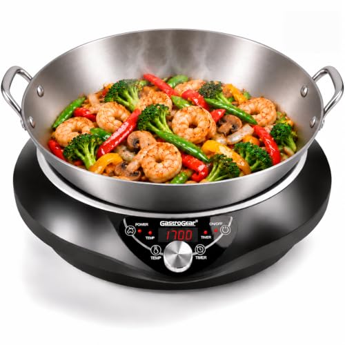 1700W Concave Induction Wok Burner