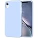 iPhone XR Case, Anuck Soft Silicone Gel Rubber Bumper Phone Case with Anti-Scratch Microfiber Lining Hard Shell Shockproof Full-Body Protective Case Cover for Apple iPhone XR 6.1" 2018 - Light Blue