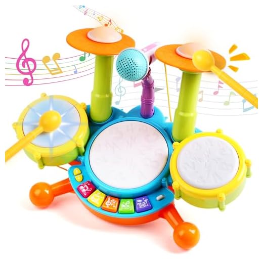 Symiu Juguetes Niños 1 Año - Bateria Ideas Regalo Niño 1 2 Año Tambor Infantil Instrumentos Musicales Juguetes Bebe 1 2 Años Ideas Regalo 1 Año Niños Niñas