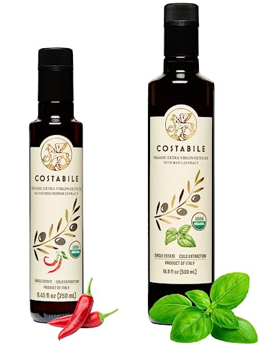 Combo Aceite de Oliva Extra Virgen con Albahaca y Ají Rojo miniatura 1