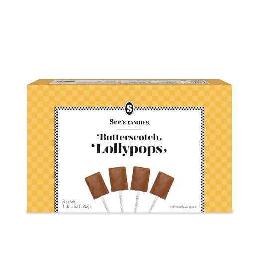 See's Candies 1 lb 5 oz Butterscotch Lollypops