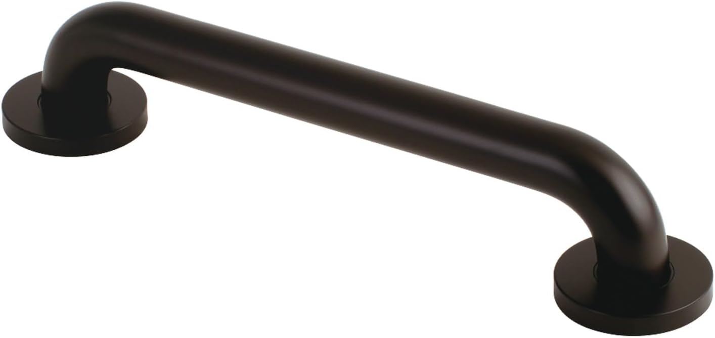 Kingston Brass DR514128 Meridian 12" Grab Bar, 1-1/4" Diameter, Brushed Nickel