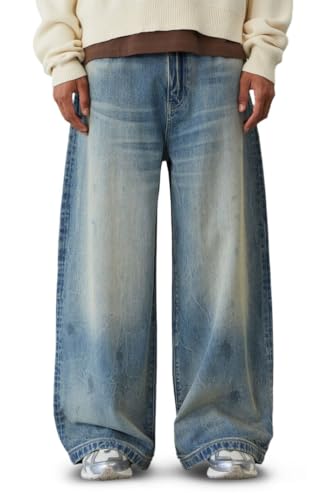 PacSun Men's Ryder Ultra Baggy Jeans Medium Blue Tint