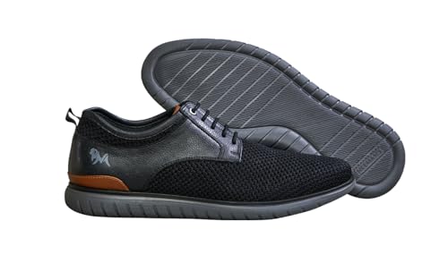 Image of Neeman's The Derbies for Men | Knit Base and Faux Leather Derby Sneakers | Comfortable and Breathable Mesh