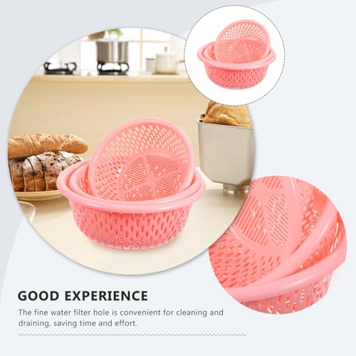Set 3 Piezas Coladores de Cocina Plásticos 12x12x4.64 pulg miniatura 5