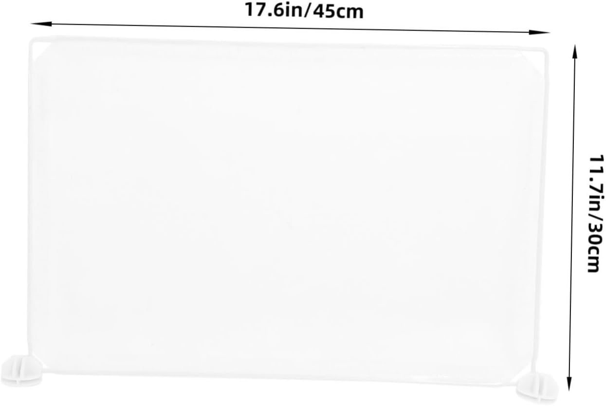 1 Set Clear Plastic Sneeze Guard Divider Board Self Standing Privacy Shields for Student Desks Dining Areas and Public Spaces Easy Install Compact Design