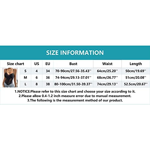 Punk Gothic Women's Floral Lace Bustier Bralette Bra Corset Tops Y2K Sexy V Neck Spaghetti Strap Strappy Mesh Sheer Longline Cami Party Bralet Crop Tops Everyday Bra Camisole Tank Tops Black #TOP5