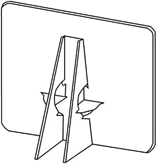 Lineco Self-Stick Double Wing Easel Backs, Size 15", White, Pack of 25 (L328-1239)