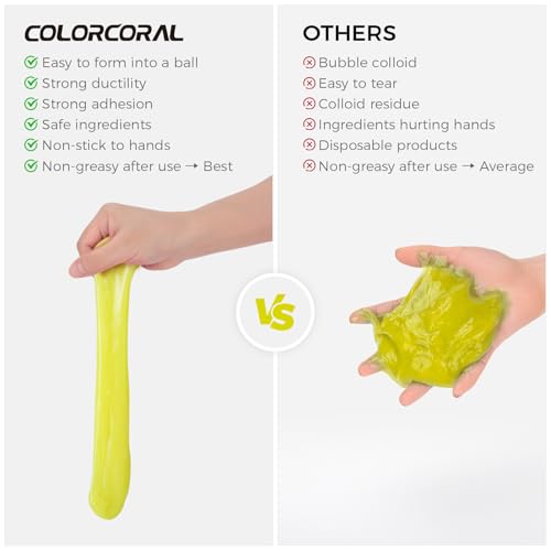 image for ColorCoral 2Pack Keyboard Cleaning Gel Set Universal Dust Cleaner for 