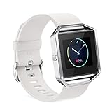 GinCoband Fitbit Blaze Bands Replacement For Fitbit Blaze Smart Watch No tracker 8 Color Large Small Women (White, Small)