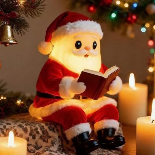 Éclairage doux Père Noël pour veilleuse de lit et décoration de maison