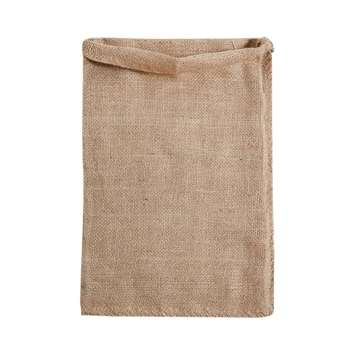 JIHUOO Grand sac en toile de jute naturelle de 50,8 x 76,2 cm, sac de rangement pour pommes de terre, oignons, ail, légumes, légumes, sac de plantation, sac réutilisable